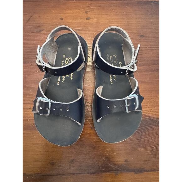 Sun-San Surfer Sandals Navy Blue Summer Fun, Beachy Shoes Size 8 - Picture 1 of 10